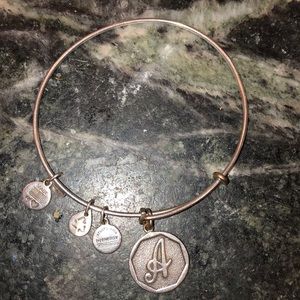 Alex and Ani bracelet and ‘A’ charm